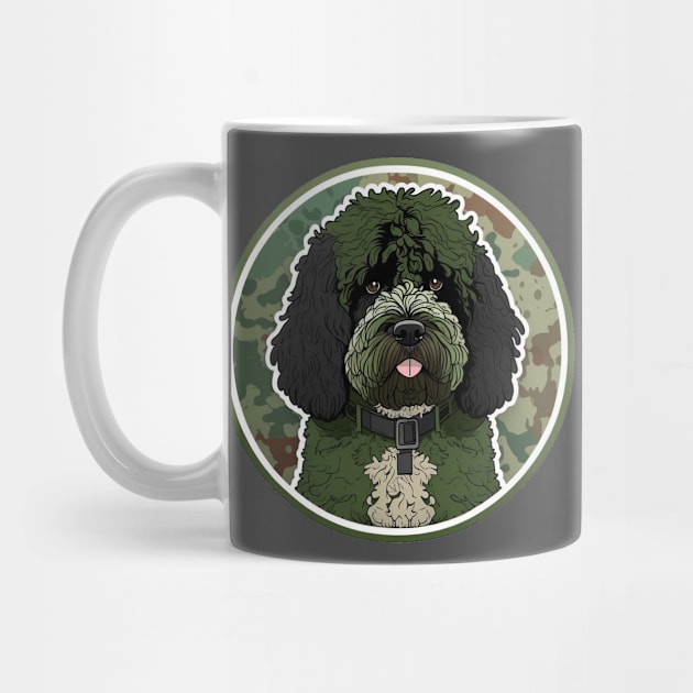 Portuguese Water Dog Camouflage Motif by Mike O.